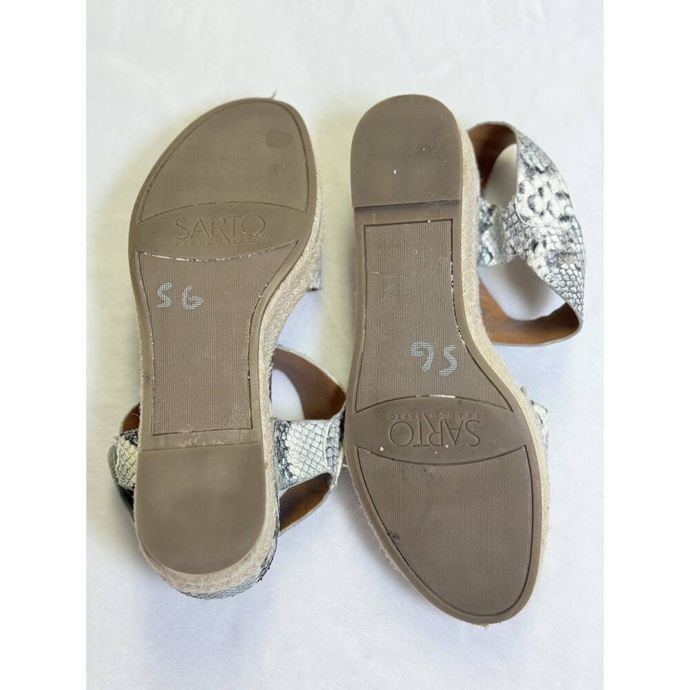 Franco Sarto "Oak" Women’s Sz 7.5 Ocean Wave Espadrille Platform Sandal - Picture 6 of 9
